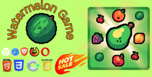 Watermelon game: Drop & Merge – HTML5 Game (Construct 3) - 1